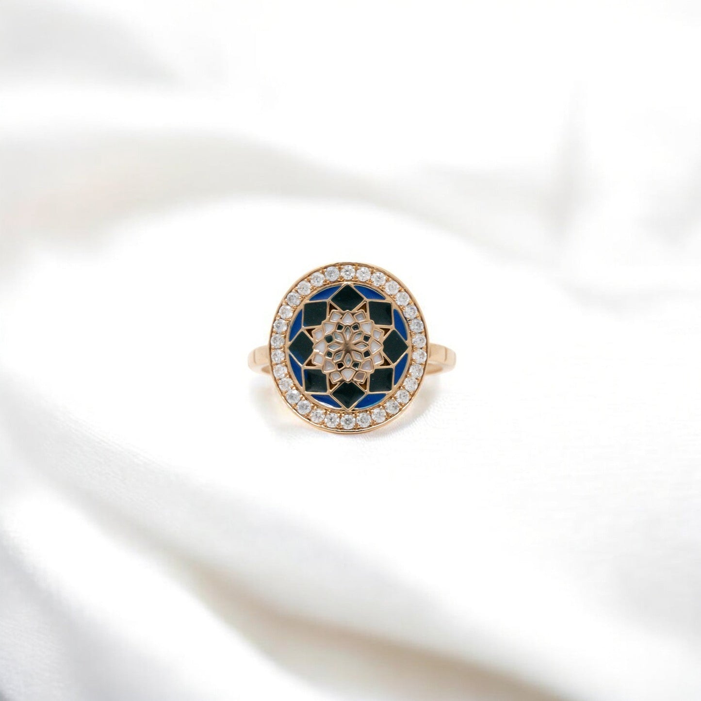 MINA MOSSONITE RING 18K 0023-MO.2150