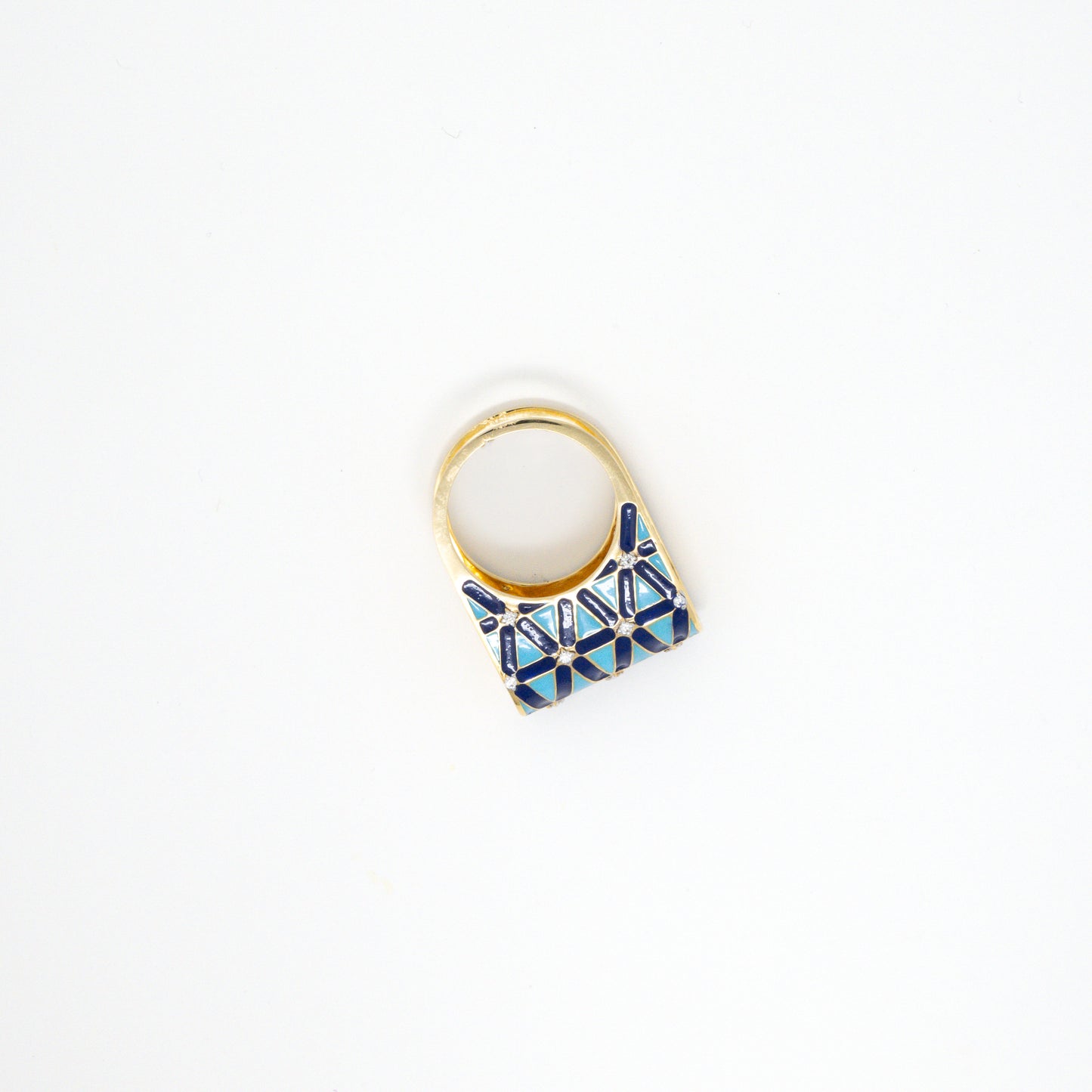 MINA MOISSANITE RING 18K 0036-MO.3700