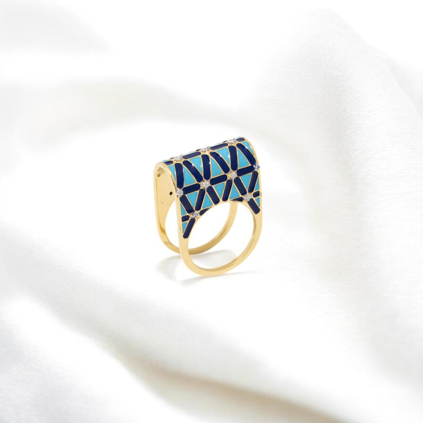 MINA MOSSONITE RING 18K 0036-MO.3700