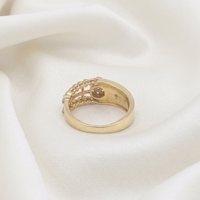 Mina Enamel CZ Ring