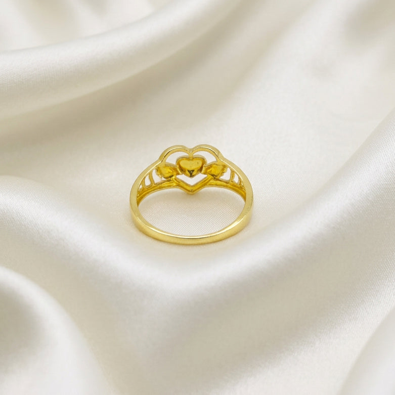 22K Gold Heart Ring
