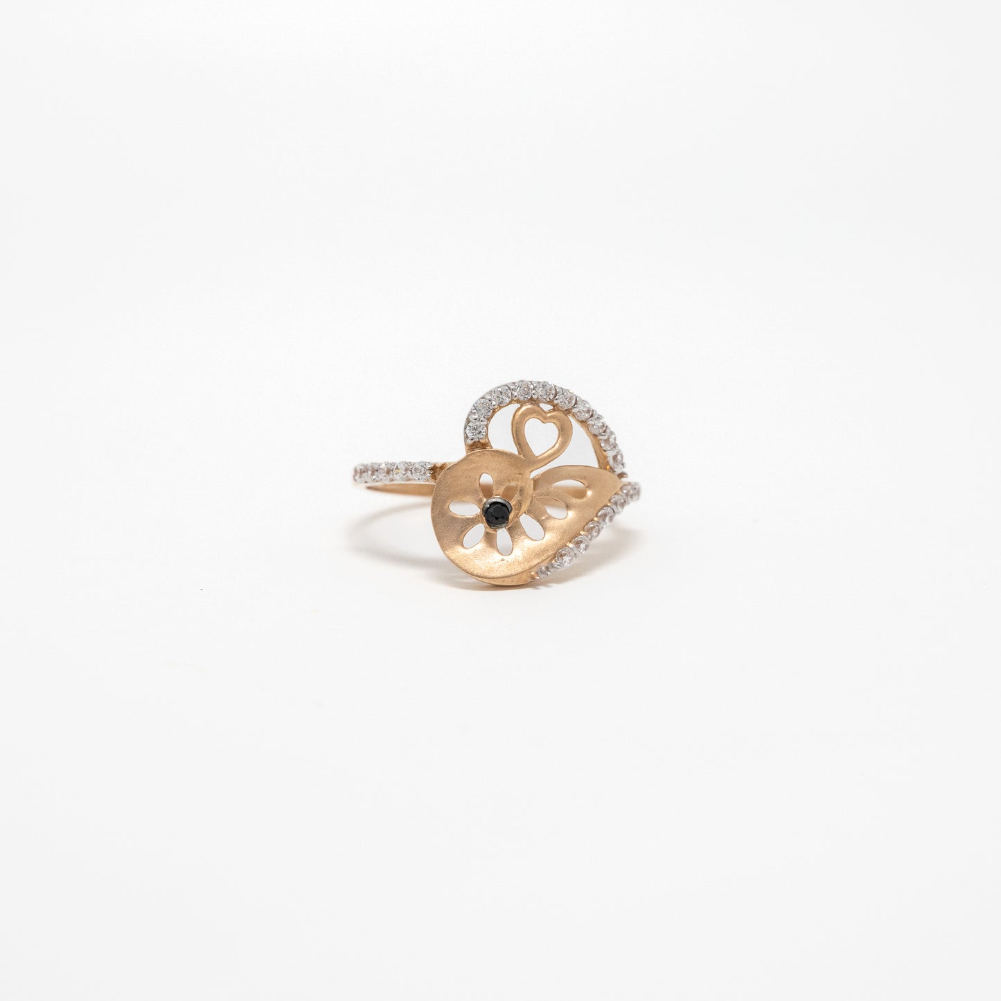 STUDDED RING 18K