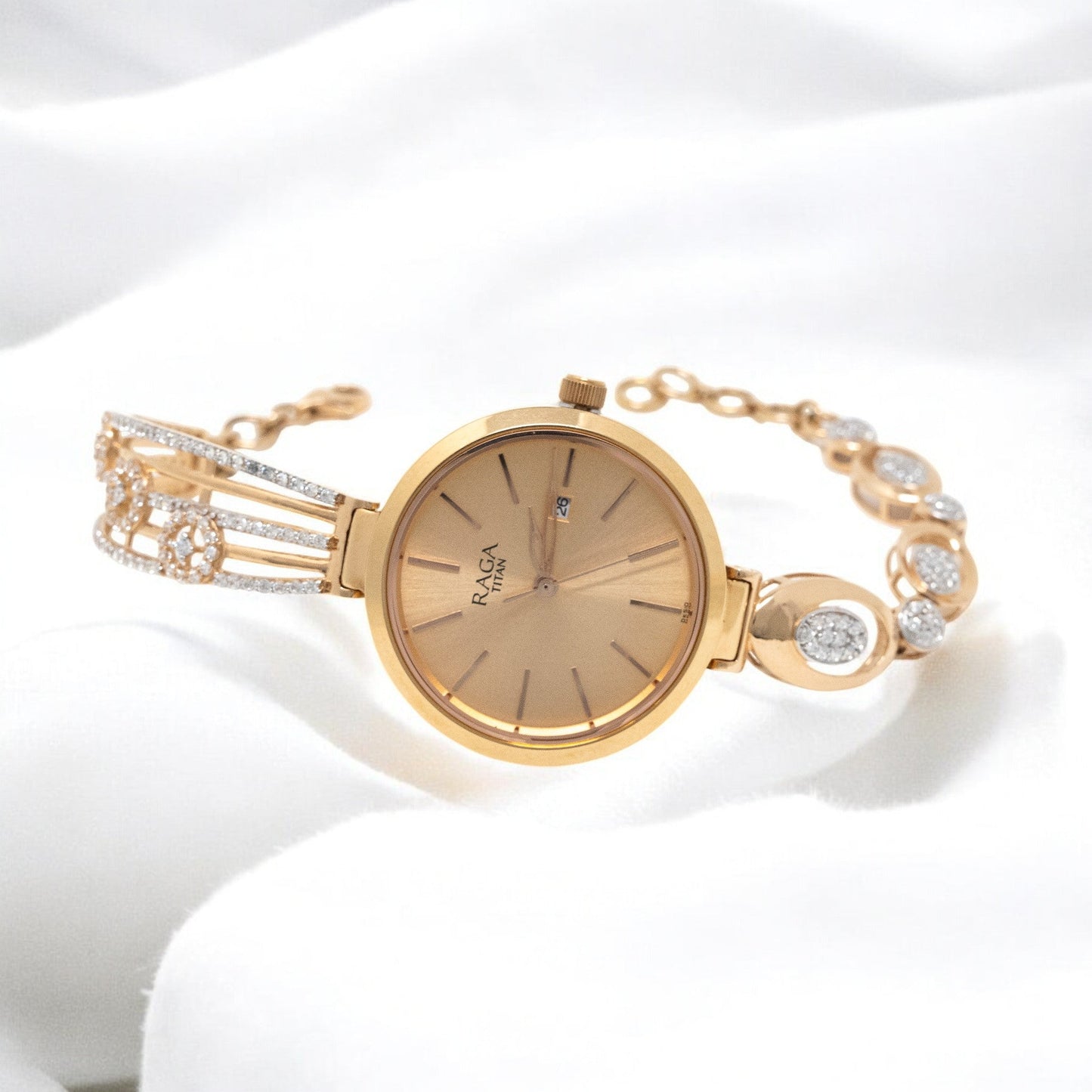 STUDDED WATCH 18K