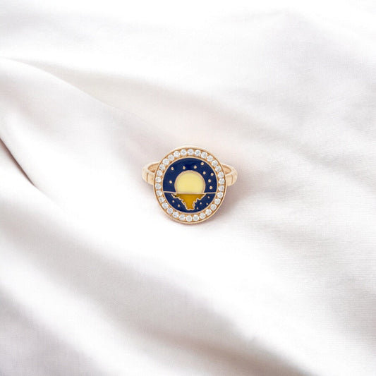 MINA MOSSONITE RING 18K 0022-MO.2200