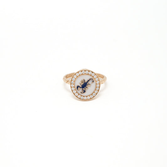 MINA MOISSANITE RING 18K 0024-MO.1900