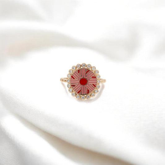 MINA MOSSONITE RING 18K 0025-MO.2400