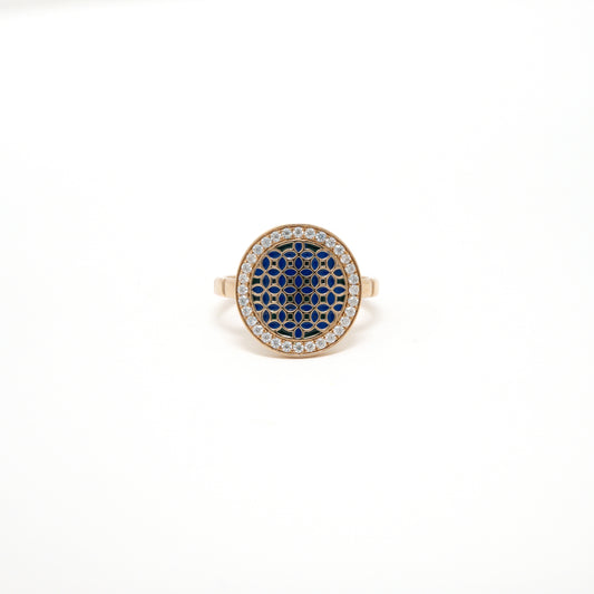 MINA MOISSANITE RING 18K 0027-MO.2150