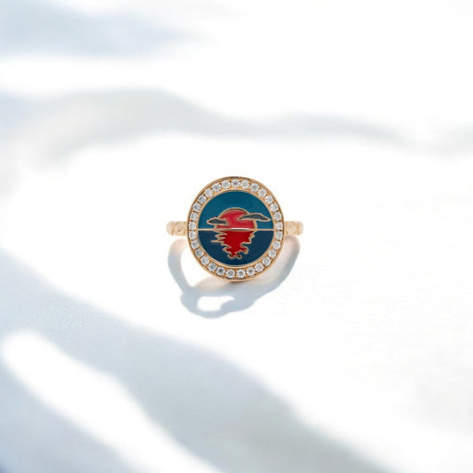 MINA MOSSONITE RING 18K 0027-MO.2150