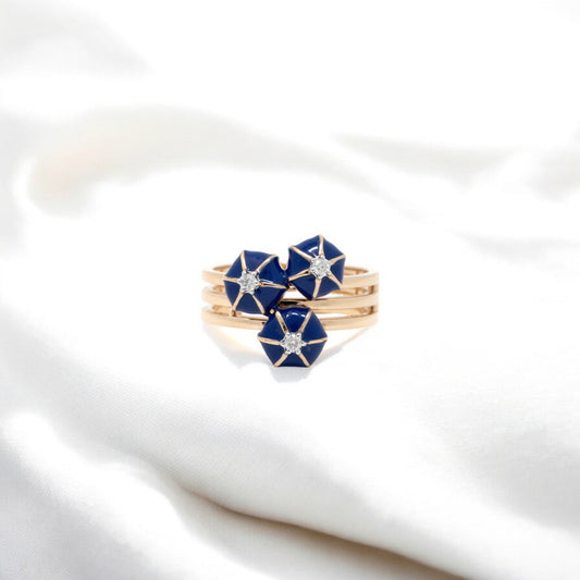 MINA MOSSONITE RING 18K 0039-MO.1200