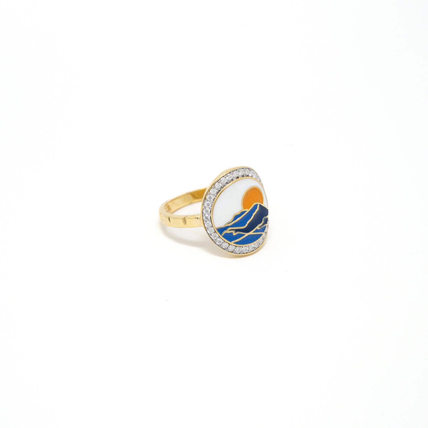 MINA MOISSANITE RING 18K 0032-MO.1800