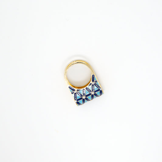 MINA MOISSANITE RING 18K 0036-MO.3700