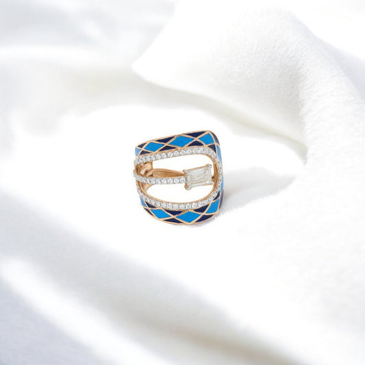 MINA MOSSONITE RING 18K 0043-MO.9200
