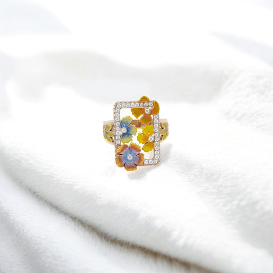 MINA MOSSONITE RING 18K 0044-MO.4600