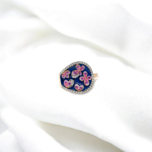 MINA MOSSONITE RING 18K 0045-MO.3250