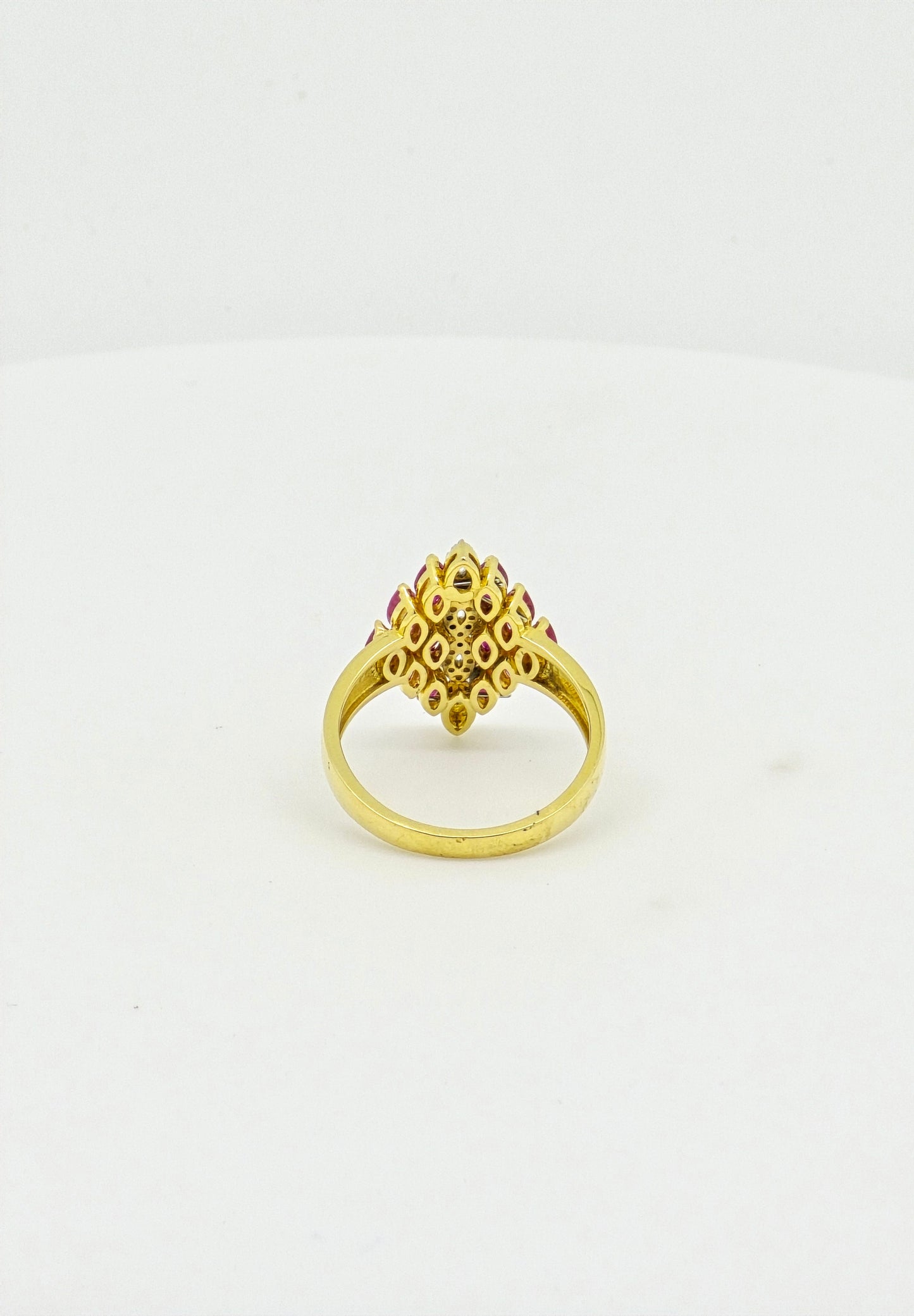 RUBY MOISSANITE  RING 18K 0072-MO.500