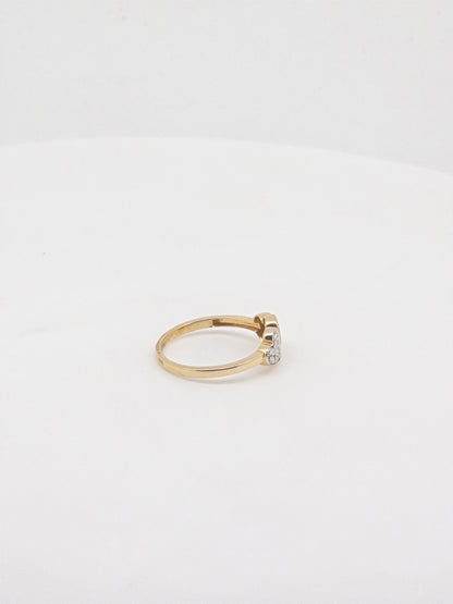 CZ RING 18K 0112-MO.500