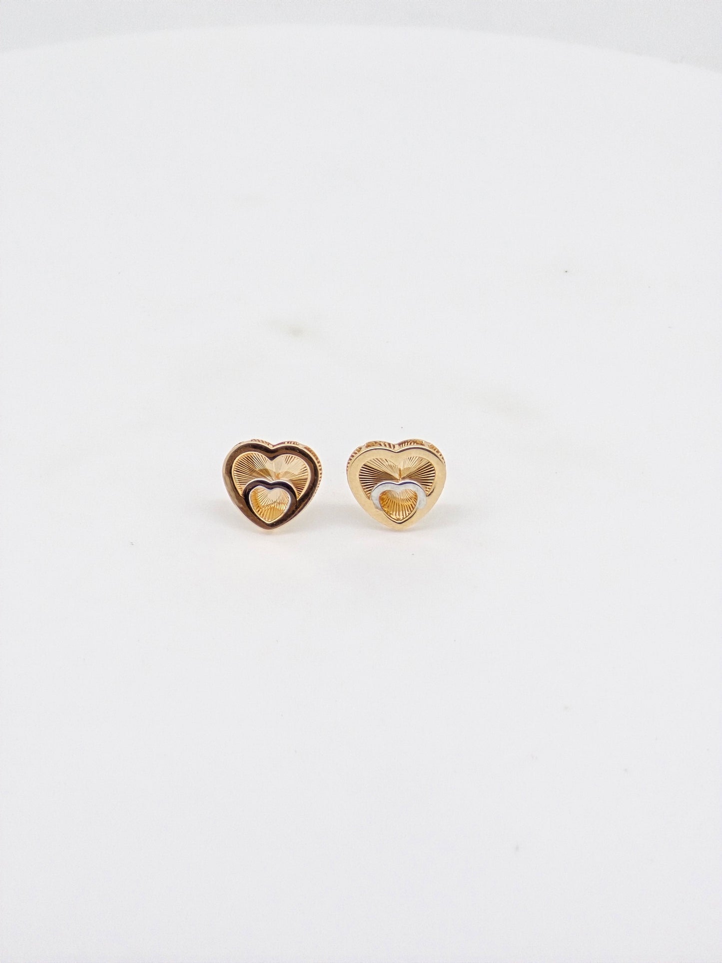 EARRING PLAIN GOLD TOPS 18K