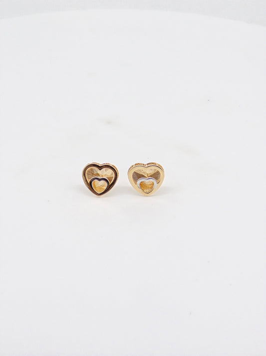 EARRING PLAIN GOLD TOPS 18K