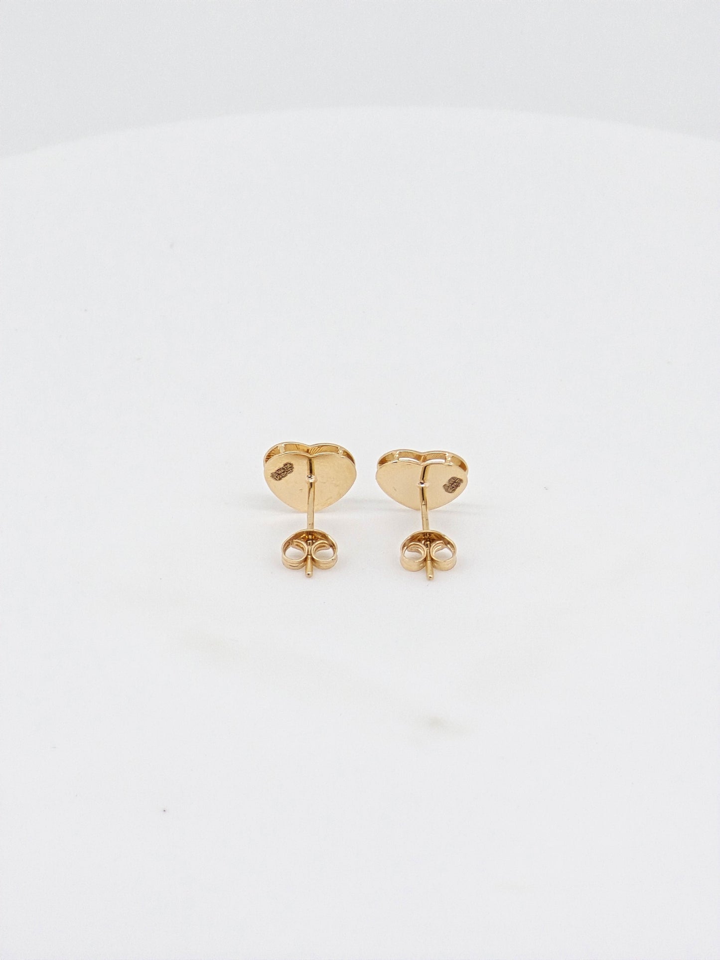 EARRING PLAIN GOLD TOPS 18K
