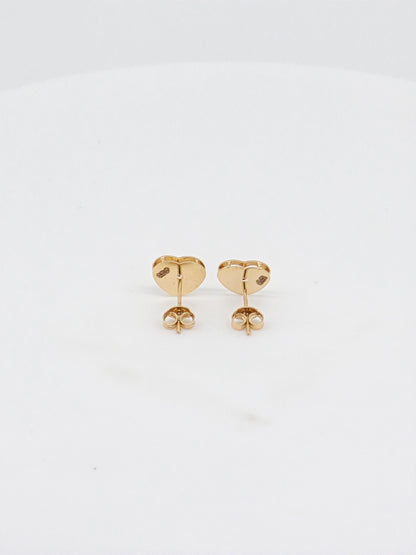 EARRING PLAIN GOLD TOPS 18K