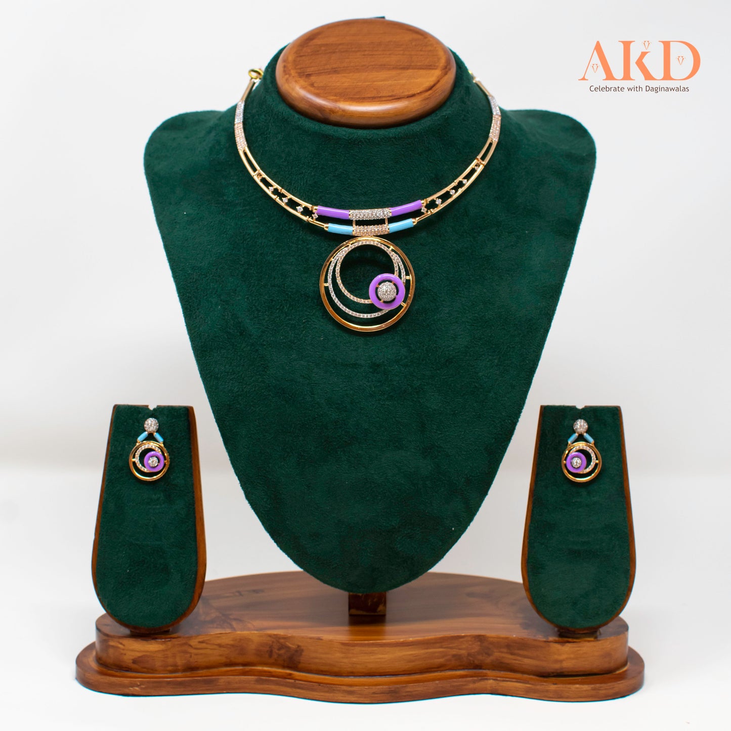 Halfsets- Cubic Zirconia 18K Gold