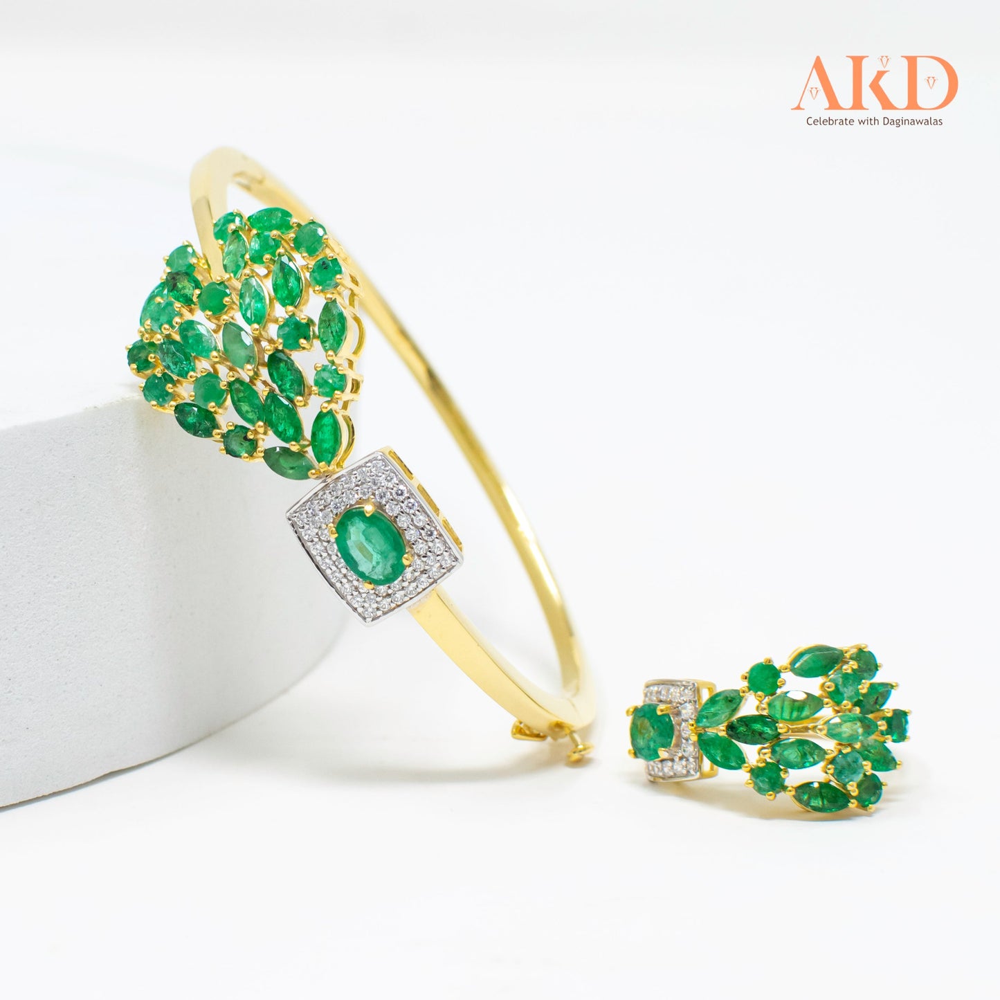 Bracelet- Studded Gemstone 18K Gold