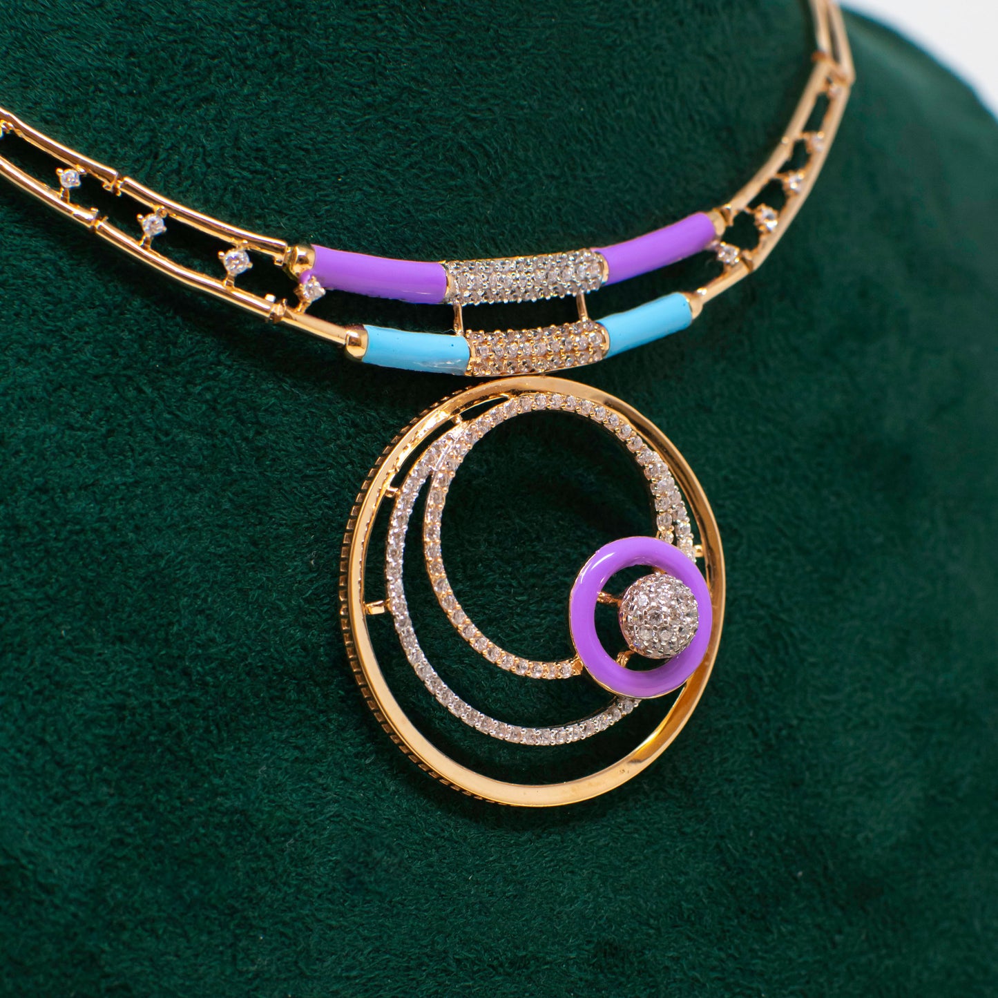 Halfsets- Cubic Zirconia 18K Gold