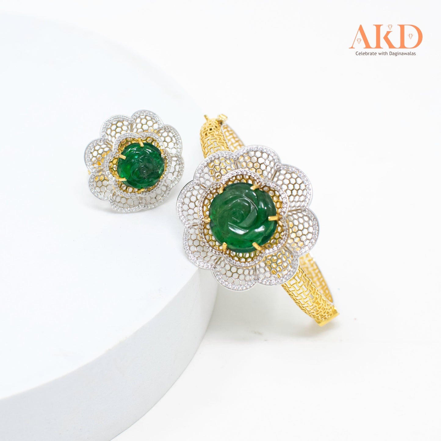 Bracelet- Studded Gemstone 18K Gold