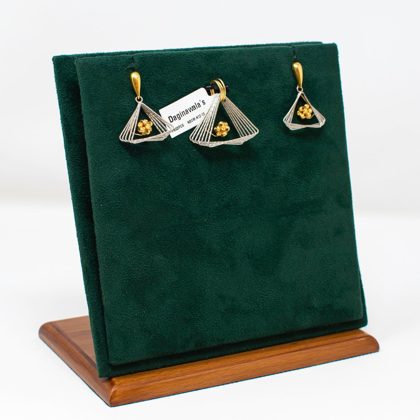 Pendal set- Plain Gold 91.6 (22K)