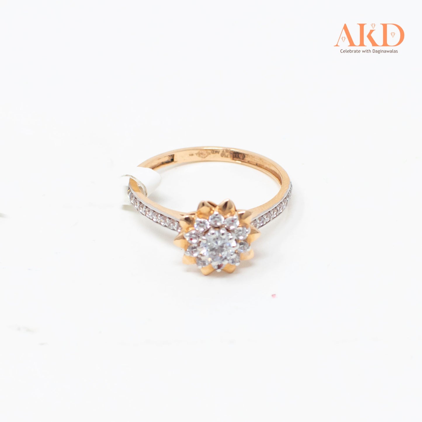 Rings:- Cubic zirconia 18k Gold