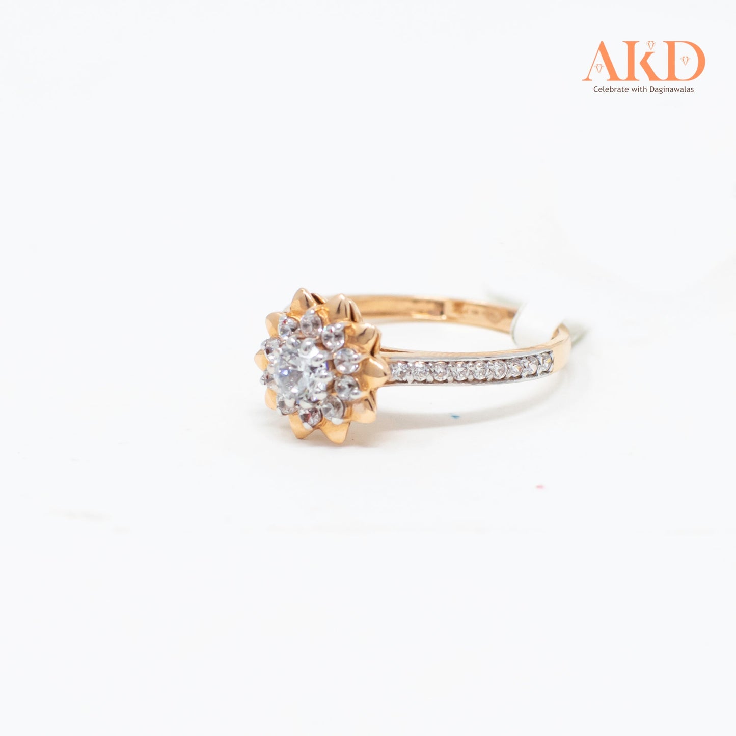 Rings:- Cubic zirconia 18k Gold