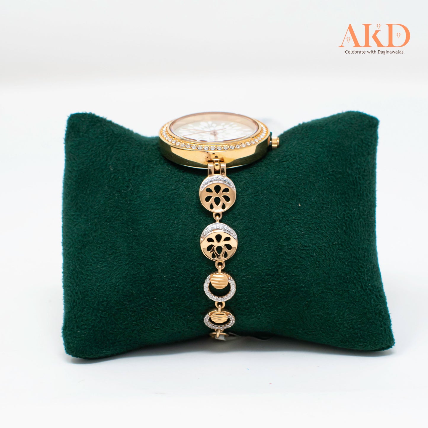 18K Watches with Cubic Zirconia