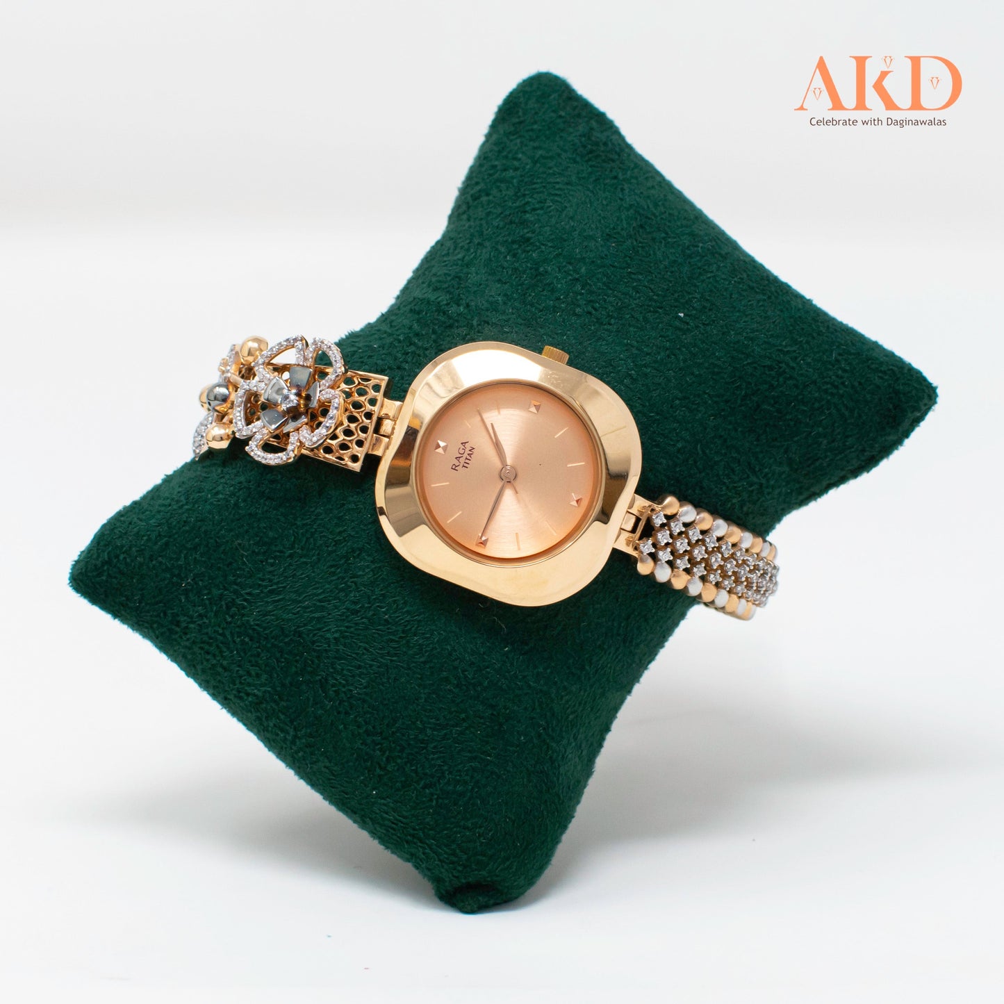 18K Watches with Cubic Zirconia