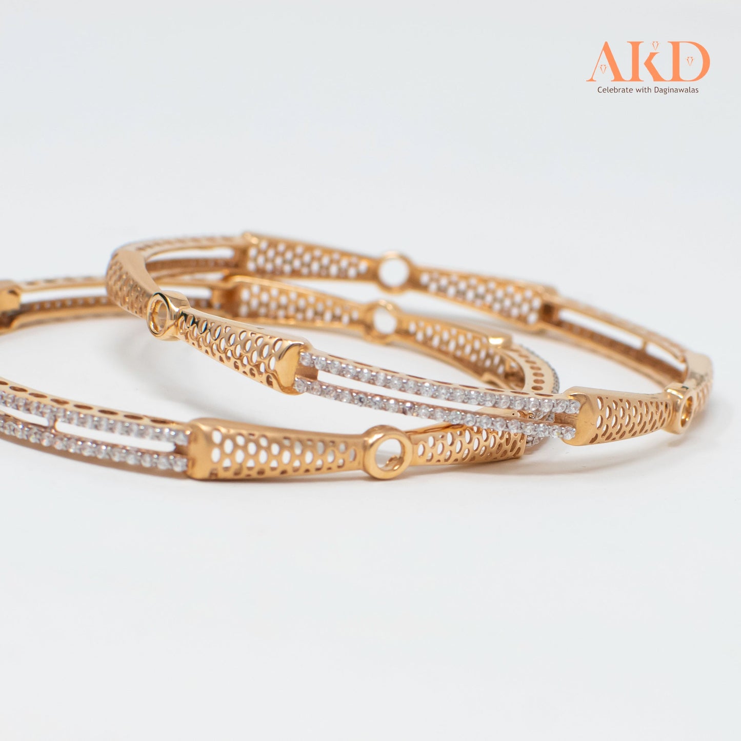 Bangles- Cubic Zirconia 18K Gold