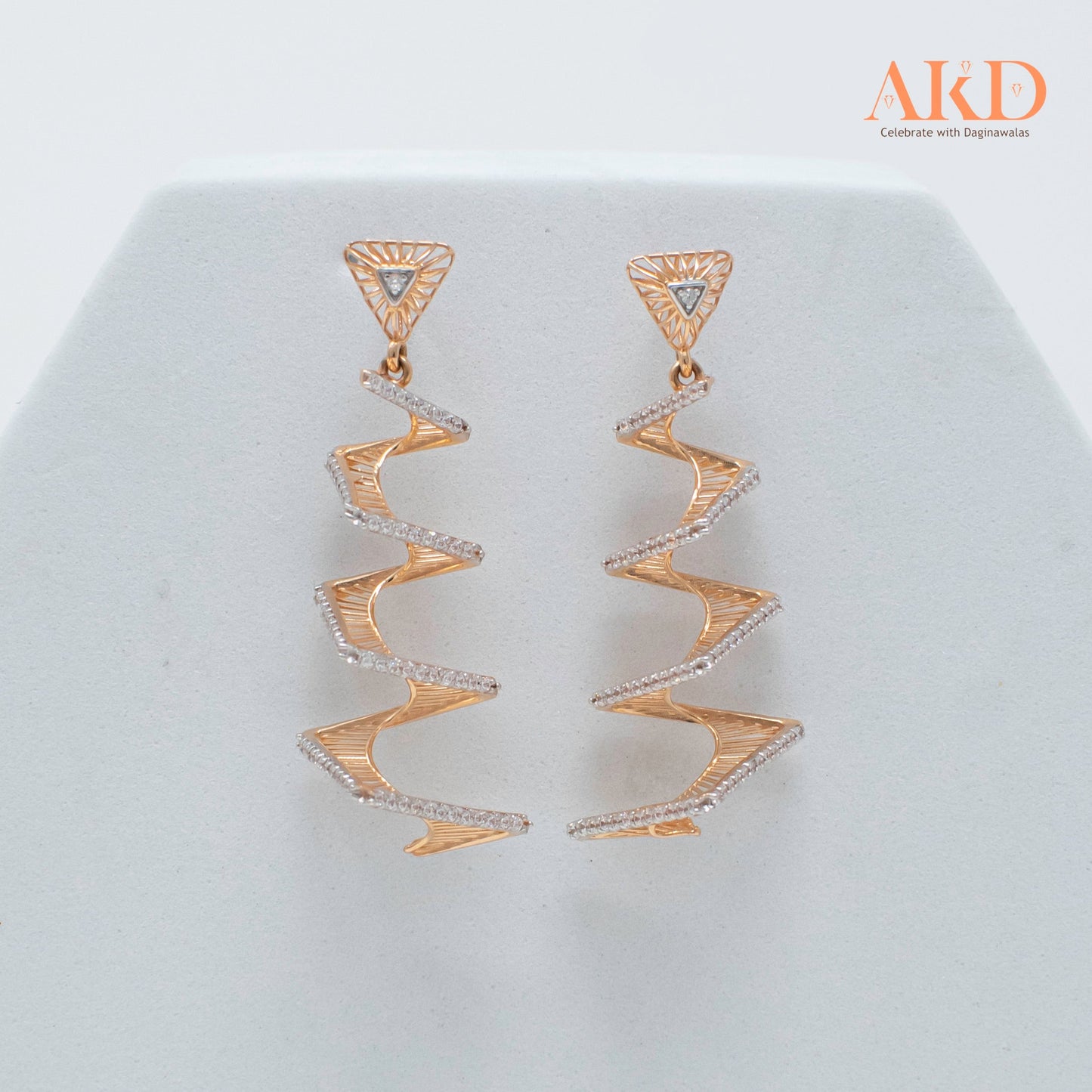 Earring- Cubic Zirconia 18K Gold