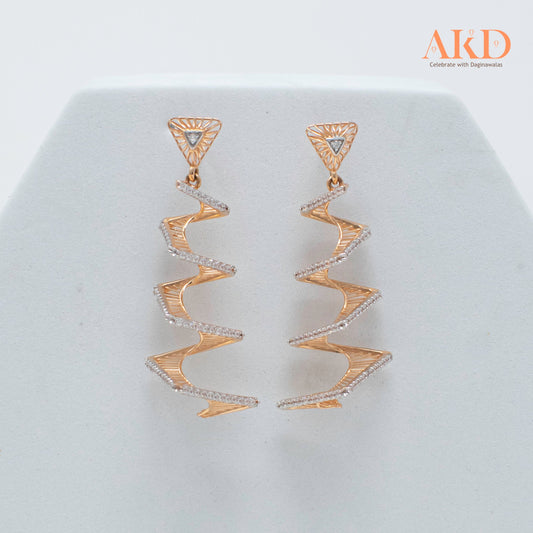 Earring- Cubic Zirconia 18K Gold
