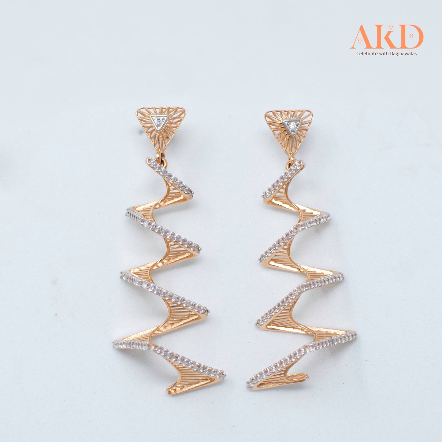 Earring- Cubic Zirconia 18K Gold