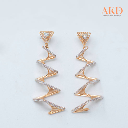 Earring- Cubic Zirconia 18K Gold