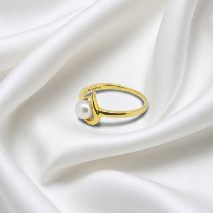22K Gold Pearl Moti Ring
