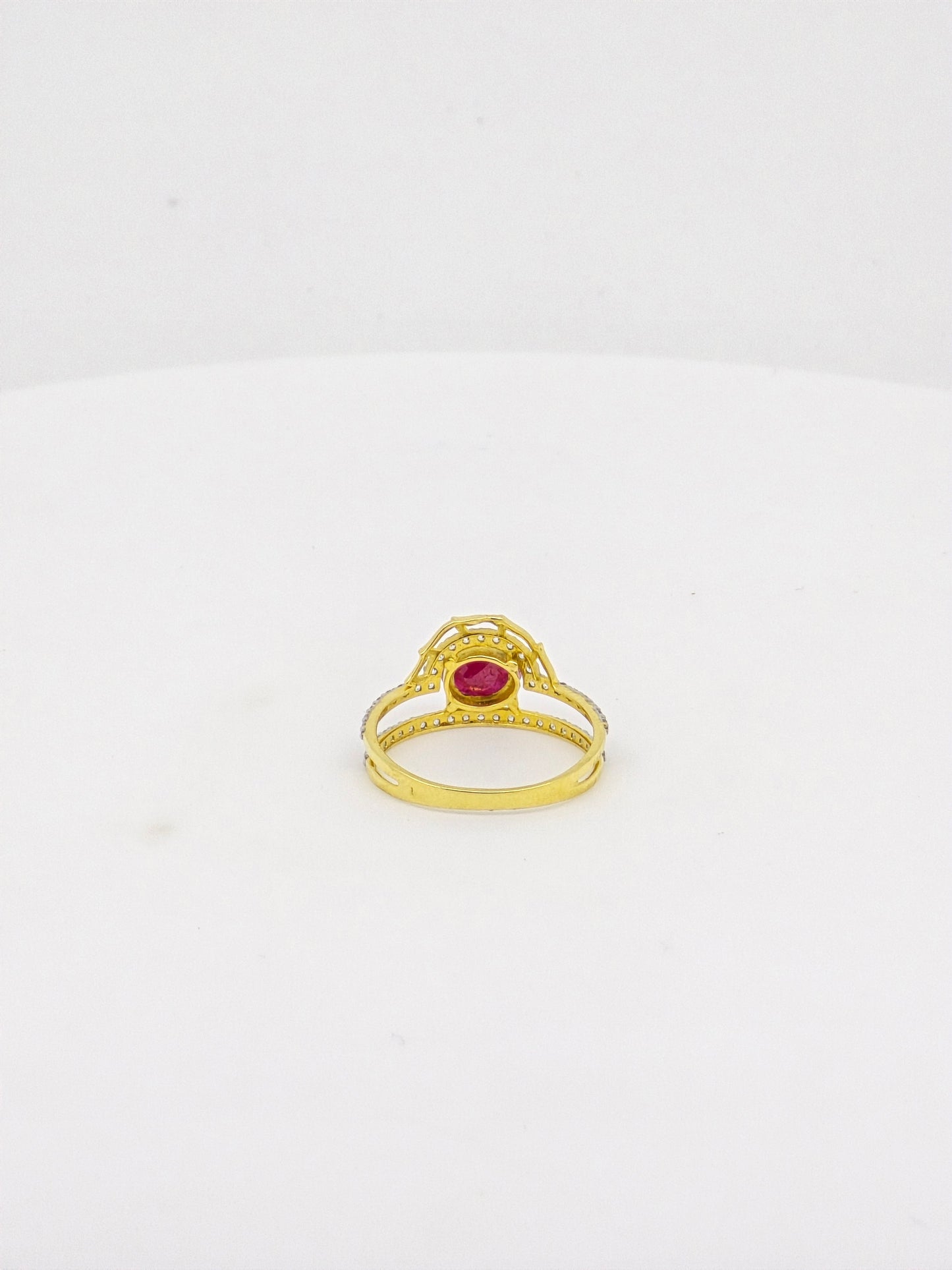 RUBY CZ RING 18K R2188*40%