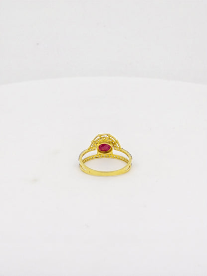 RUBY CZ RING 18K R2188*40%