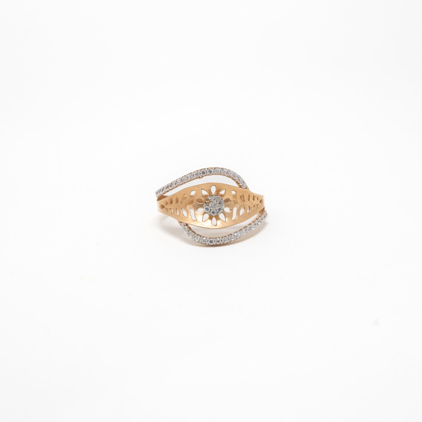 STUDDED RING 18K