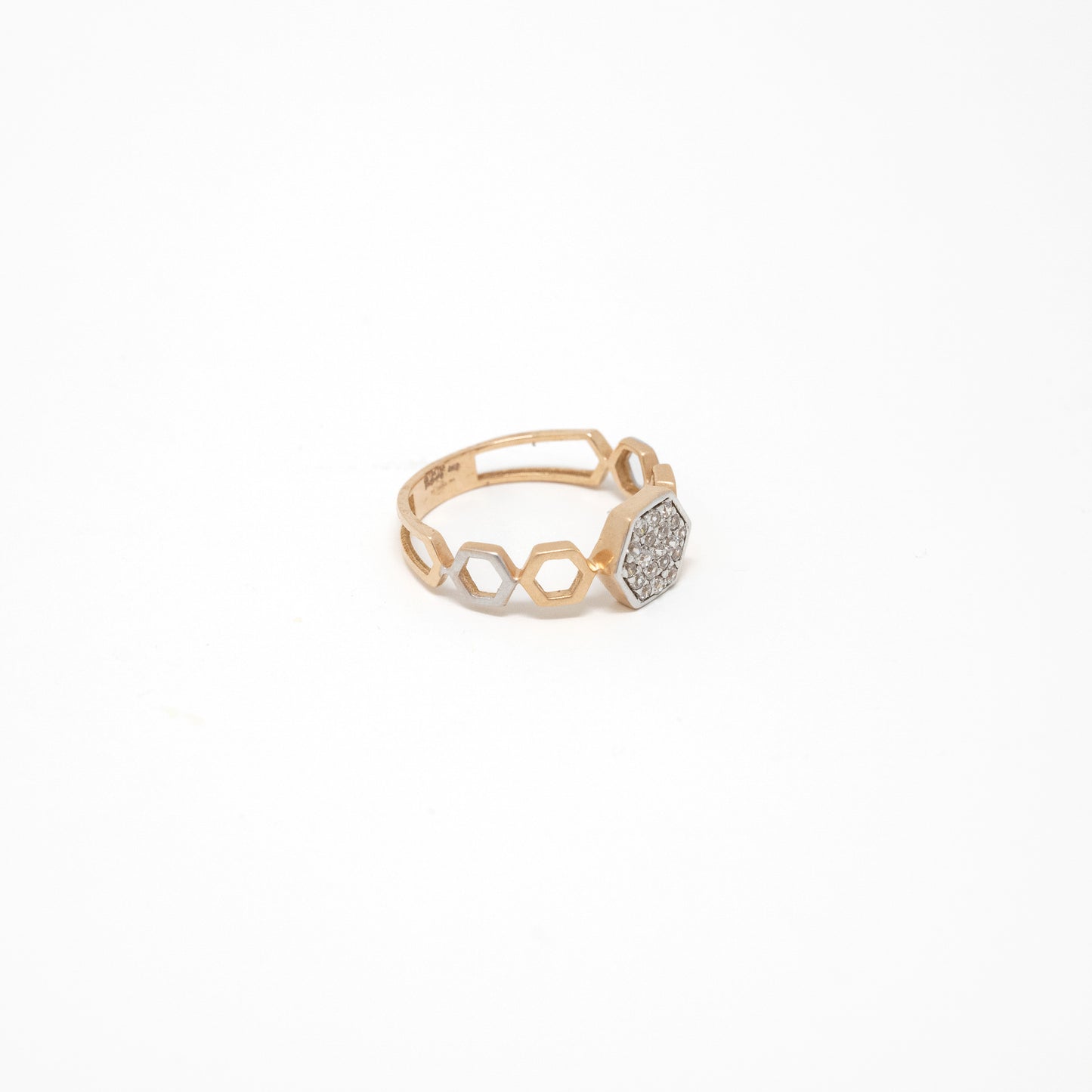 STUDDED RING 18K