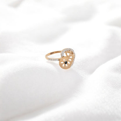 CZ STUDDED RING 18K SRJ-RL-3425