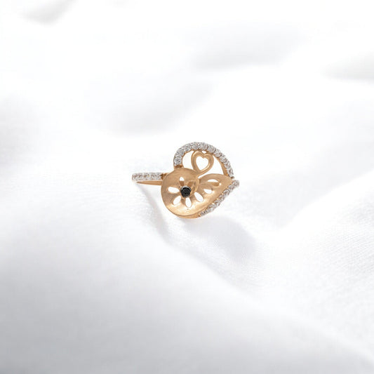 CZ STUDDED RING 18K SRJ-LR-3425