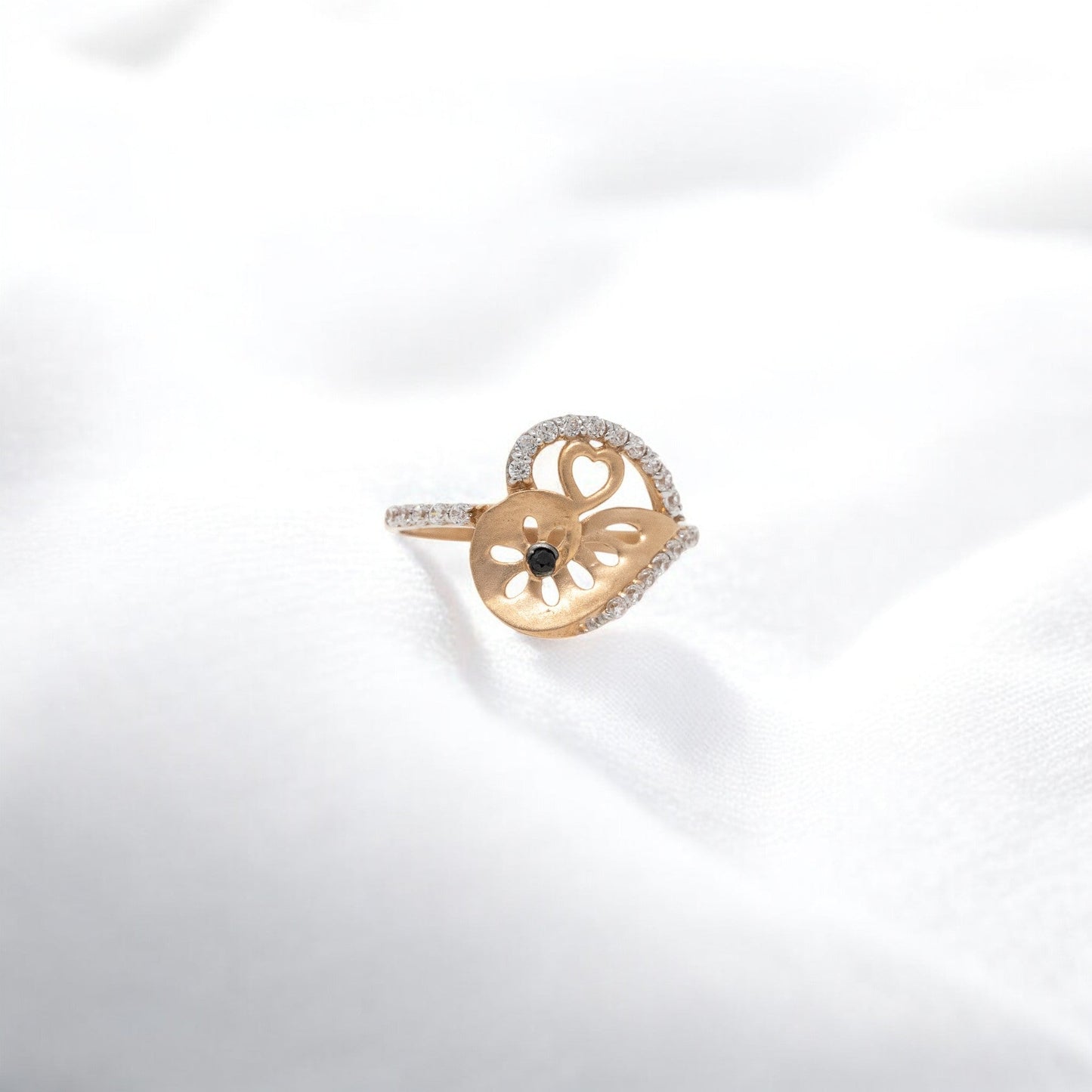 CZ STUDDED RING 18K SRJ-RL-3425