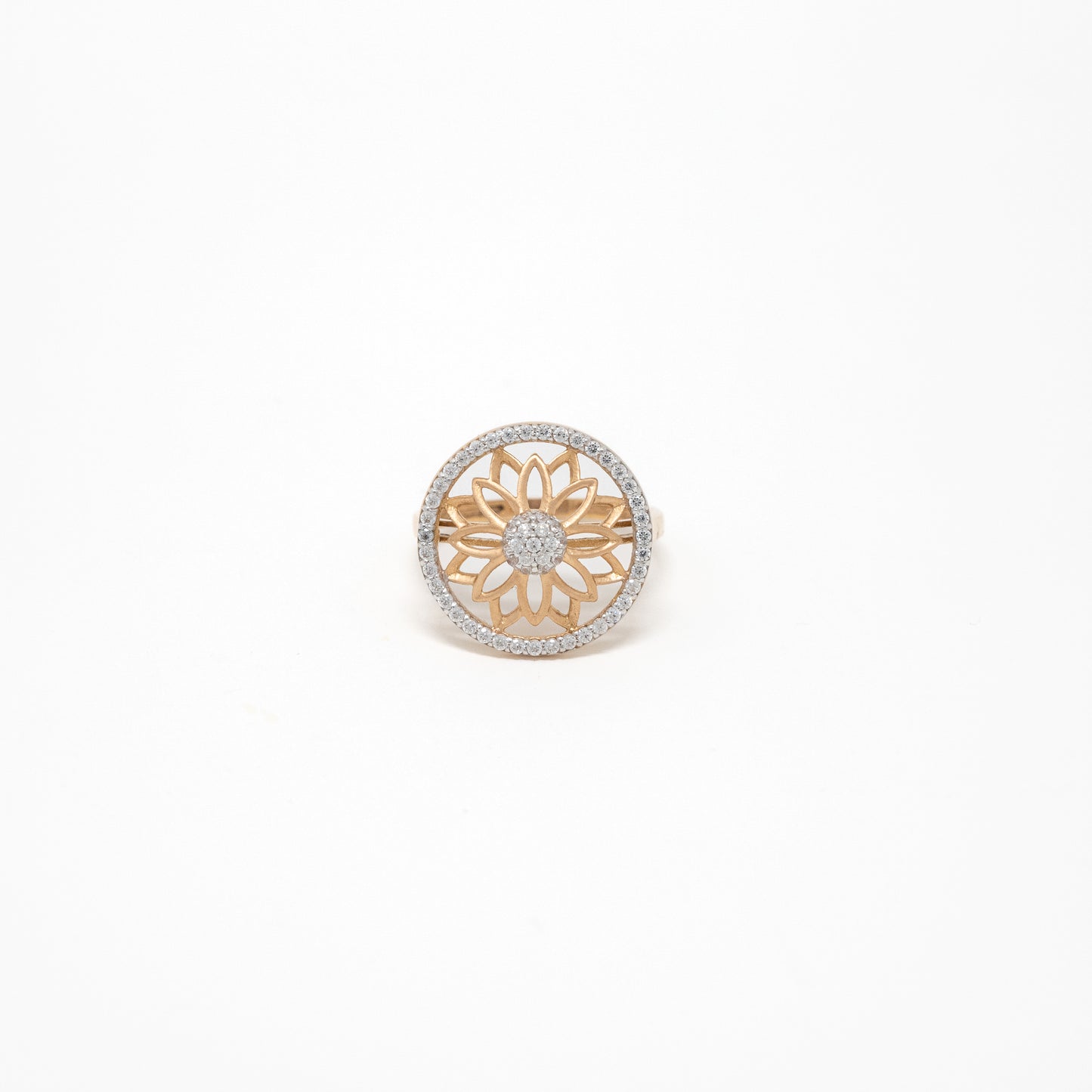 STUDDED RING 18K