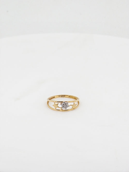 CZ RING 18K SRJ-RL-2728