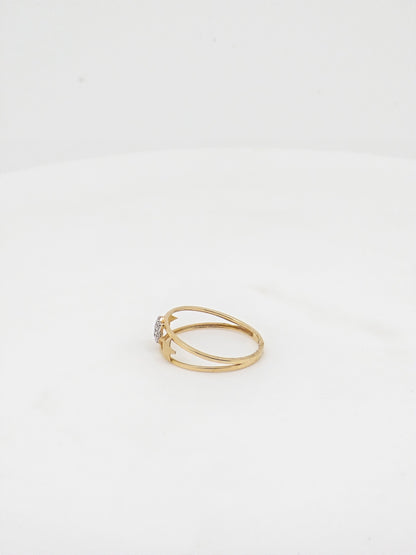 CZ RING 18K SRJ-RL-2728