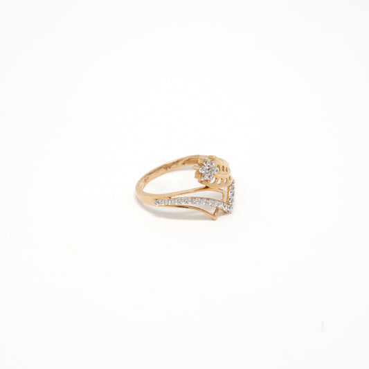 STUDDED RING 18K